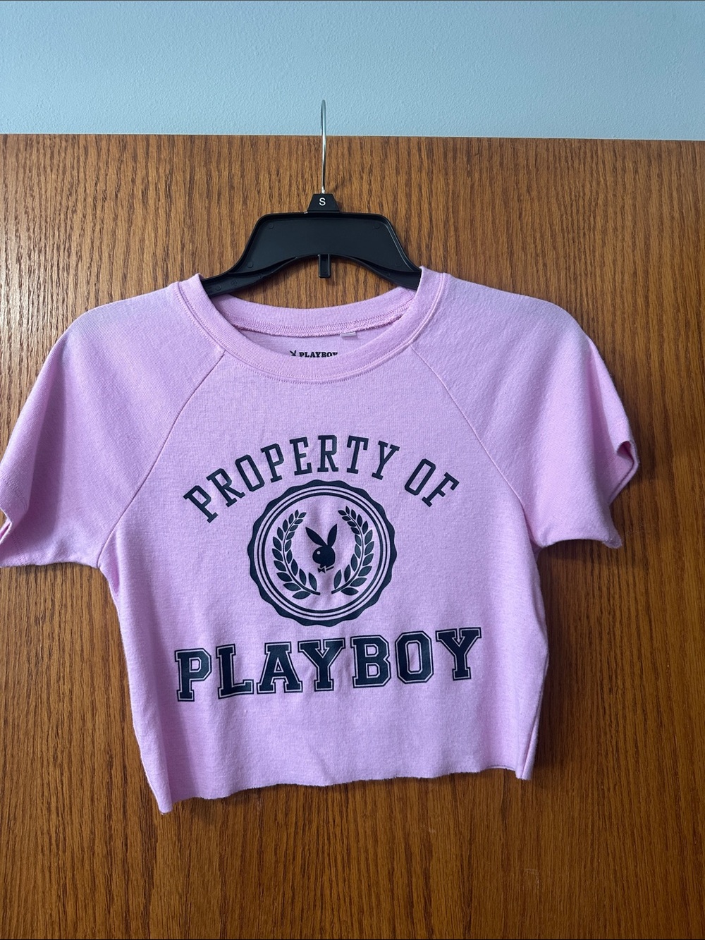 PLAYBOY Pink Girls' Graphic Crop Tee with Logo